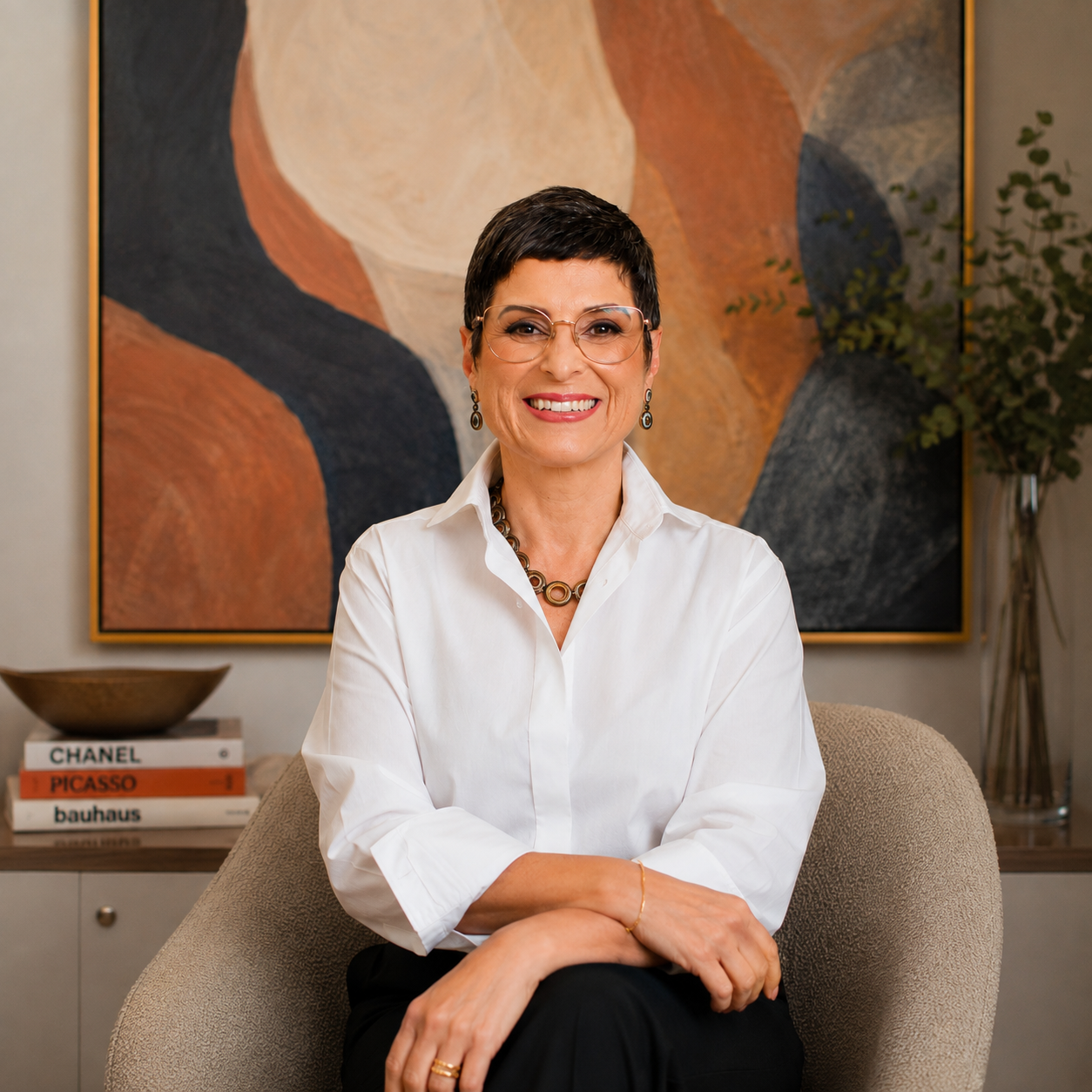 Juliana Luchesi em sessão profissional